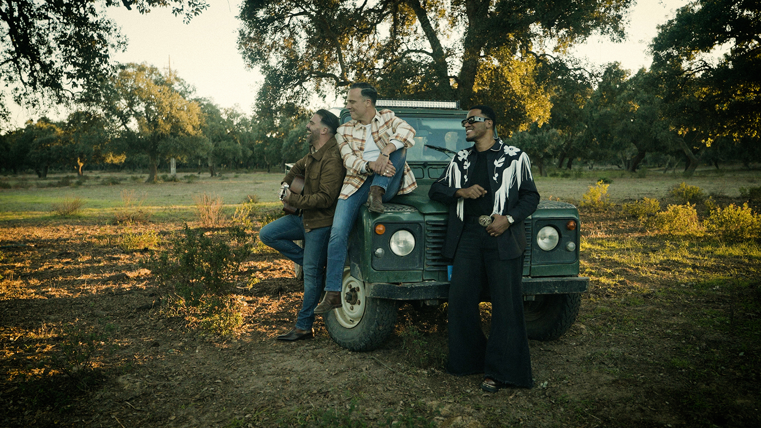 Behind-the-scenes video frame from the official making of production for the Portuguese band Anjos.
